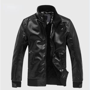Chaqueta de lona ajustada de cuero genuino para hombre de marca, estilo callejero, prendas de vestir exteriores impermeables ecológicas - Product Image 1