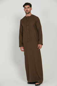 Best Selling Modest High-quality Soft Fabric Men's Traditional Muslim Jubba Jubbah for Adults Boys-Festive Occasions - Product Image 5