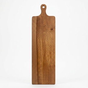 Planche à découper rectangulaire polyvalente en bois de teck écologique pour la cuisine, idéale pour hacher et trancher, passe au lave-vaisselle - Product Image 1