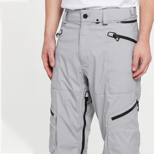 Pantalones de esquí Goretex impermeables transpirables de talla grande para hombre, pantalones de esquí para Snowboard, pantalones Cargo de calle alta, pantalones de esquí holgados - Product Image 3