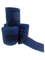 Vente en gros de bandages en polaire 4 pièces 1 jeu de tissu lourd 3 Mtr longueur et 4 "largeur bleu marine couleurs même couleur personnaliser OEM/ODM