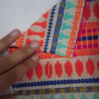 Nouveau Tissu en Coton Écologique 2025 de 42'' en Tissu Khadi Teint en Fil Sergé Lourd Dobby Sans Azo pour Vêtements et Textiles de Maison