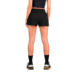 Shorts Deportivos de Dos Piezas para Mujer, Negros con Detalles en Neón, Capa Interior de Compresión, Secado Rápido, Transpirables, Ecológicos, para Gimnasio, Entrenamiento - Product Image 2