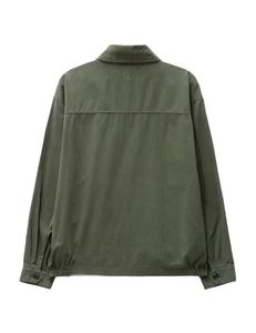 Custom Logo <b>Men</b> Vintage Heavyweight Jacket Winter Unisex Zip Jacket Oversized Washed Heavy Canvas Jacket - Product Image 4