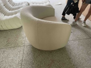 Modern Fabric Boucle <b>Arm</b> Leisure Lounge <b>Chair</b> Modern Furniture Fabric Swivel Armchair Living Room <b>Chair</b> <b>for</b> Home - Product Image 3