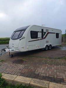 White Travel Trailer Caravan Mobile Home Off Road Motorhome with <b>Kitchen</b> Bathroom Adjustable Features for <b>Camping</b> - Product Image 4