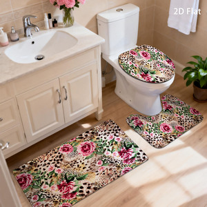 Custom Printed Bath <b>Mat</b> <b>Bathroom</b> Rug <b>Set</b> for <b>Bathroom</b> Non-Slip Shower Curtain Bath <b>Mat</b> - Product Image 1