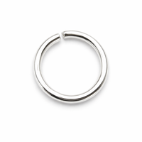 Chakralume Anneaux ouverts en argent sterling 925 naturel 4mm/5mm/6mm, composants de bijoux multi-usages, anneaux connecteurs DIY