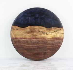 Tabla de quesos de madera y resina hecha a mano de la mejor calidad, herramienta de cocina creativa con logotipo personalizado para cortar queso - Product Image 3