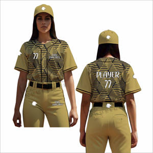 เครื่องแบบซอฟต์บอลแบบมีกระดุมปิดเครื่องแบบซอฟต์บอลสั่งพิมพ์ได้ตามต้องการ - Product Image 5