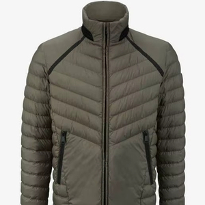 Veste matelassée unisexe personnalisée de haute qualité en nylon imperméable style décontracté avec fermeture à glissière - Product Image 1