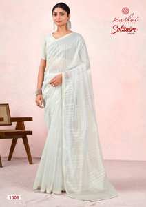 Vente en gros de textile d'exportation Saree traditionnel en soie d'organza coupe travail séchage rapide toutes les saisons pour indien pakistanais tenue de fête de mariage - Product Image 6