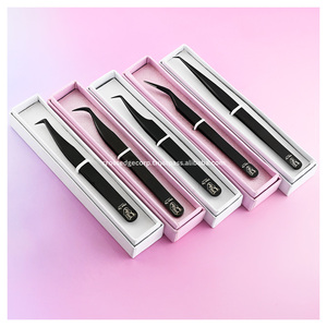 Pince à épiler pour extensions de cils à pointe en fibre, marque privée, pour isolation et volume X Mega Boot, avec prise en fibre - Product Image 1