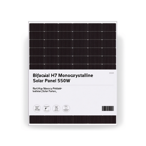 Panneau solaire monocristallin bifacial HJT 550W haute efficacité pliable pour système solaire - Product Image 2