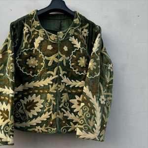 Best Quality Handmade Long <b>Velvet</b> <b>Jacket</b> <b>Womens</b> Winter <b>Jacket</b> Free Size Robe Cotton Full Sleeves <b>Velvet</b> Robe - Product Image 3