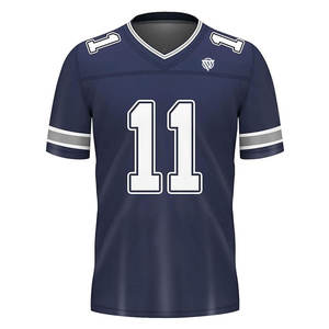 Customized High Quality Breathable American Football <b>Fan</b> Jersey with Short Sleeves Wholesale Price American Football Wear - Product Image 1