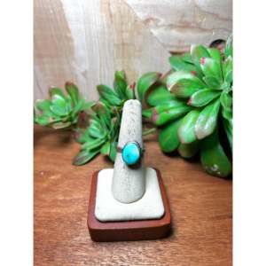 Scott Skeets Sonoran Gold Turquoise & Platinum-<b>adjustable</b> <b>Ring</b> with Natural Stone Boho Style for Everyday Wear - Product Image 1