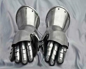 Chevalier médiéval Mitten Gauntlets Combat Armure Main Guerrier Acier Médiéval Portable Gantelets Cadeau Article - Product Image 5