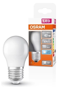 E27 4.9W 4000K 407Lm 45x82mm Spherical LED Lamp (Osram 023088) - Product Image 1