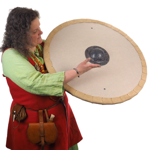 Patrón personalizado en blanco Viking Shield 22 "pulgadas. Escudo de madera redondo vikingo por Calvin artesanía - Product Image 4