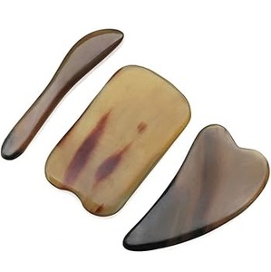 Herramienta de Masaje Corporal Gua Sha de Cuerno Natural de Búfalo, Tabla de Cuerno Natural con Acabado Natural, Tamaño Personalizable - Product Image 2