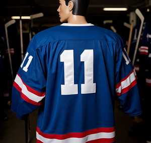 Venta al por mayor transpirable de alta calidad diferentes nombres números jugadores Hockey sobre hielo Jersey personalizado hombres bordado uniforme de Hockey sobre hielo - Product Image 5