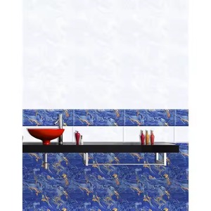 Lujosos azulejos de pared de cerámica azul 300x450mm 12x18 Azulejos de porcelana de primera calidad esmaltados brillantes digitales de primer grado - Product Image 3