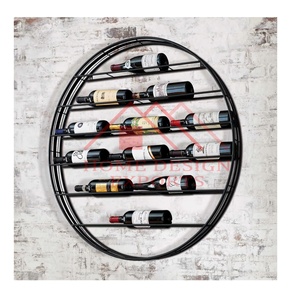 <b>Wall</b> <b>Mounted</b> <b>Wine</b> Bottle <b>Rack</b> in Black/New Arrival Latest Fancy <b>Wine</b> <b>Rack</b> Holder for <b>Wall</b> Decor/ Barware Beer <b>Rack</b> - Product Image 4