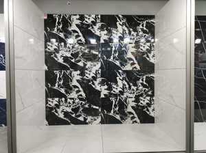 กระเบื้องพอร์ซเลนขัดเงาคุณภาพพรีเมี่ยมขนาด60x120ซม. สีขาวเบจสีเทาดำงาช้างสีน้ำตาลขนาดใหญ่สำหรับโครงการทั่วโลก - Product Image 4