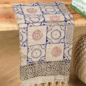 Indian Handmade Handloom Textiles Boho Travel <b>Throws</b> Printed Cotton Bedding & Couch Decor Indian Style Blankets & <b>Throws</b> - Product Image 1