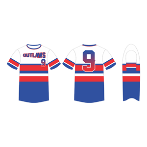 เสื้อเจอร์ซีย์เล่นเบสบอลคอกลมระบายอากาศผ้าโพลีเอสเตอร์ตาข่ายผ้าทอลายทแยงสำหรับ100% ชุดกีฬาตามสั่ง - Product Image 4