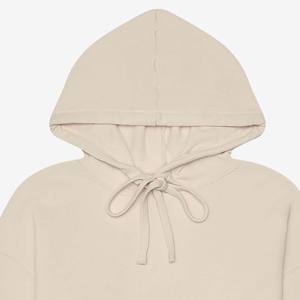 100% coton polaire femmes sweat à capuche sweat haut court survêtement ensemble extra large femmes Streetwear à capuche - Product Image 3