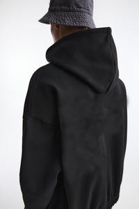 เสื้อฮู้ดสีดำสำหรับผู้ชายและ100% แบบสวมหัวผ้ายืดหยุ่นได้สำหรับใส่ได้ทั้งชายและหญิง - Product Image 6