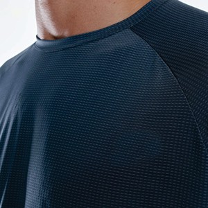 เสื้อยืดคอกลมแบบลำลองสำหรับใส่วิ่งเนื้อผ้าฝ้ายโพลีเอสเตอร์100% วิ่ง - Product Image 6