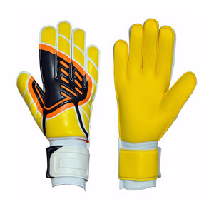Football Goalkeeper Gloves Full <b>Finger</b> Latex Non-Slip Breathable Adjustable Wrist <b>Strap</b> Goalkeeper Gloves - Product Image 1