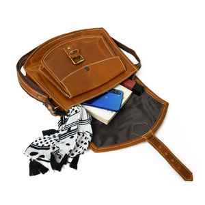 Bolso bandolera de cuero hecho a mano ligero de primera calidad para mujer, cremallera de lujo, Impresión de logotipo personalizado, venta al por mayor, OEM, ODM, hombro de lujo - Product Image 4