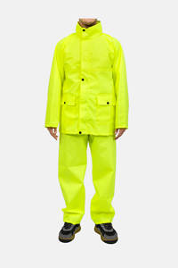 Conjunto de Chaqueta y Pantalones Reflectantes de Alta Visibilidad, Impermeables, para Trabajo, Uso Industrial y de Construcción en Exteriores, Suministro al por Mayor - Product Image 2