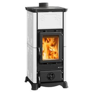 Estufa de Leña EMILIANA 16 Blanca de 5 Estrellas, 6.5kW, Modelo 3000521 - Product Image 1