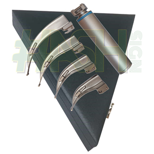 Laryngoscope LED à 4 lames Macintosh, manuel, conventionnel, poignée moyenne, en acier inoxydable, diagnostic de l'acuité visuelle, ORL, ISO13485 CE - Product Image 6