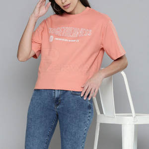 Último estilo personalizado color mujeres camiseta de gran tamaño al por mayor personalizada mujeres camiseta de gran tamaño - Product Image 3