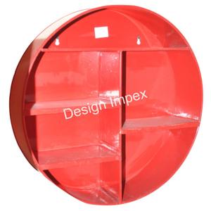 Estante naranja y montaje en pared Almirah único para uso de almacenamiento de oficina Venta caliente forma de gabinete de forma redonda en buenas ofertas - Product Image 5
