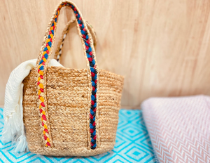 Nouveau Sac à Main Tressé en Jute 2026 – Sacs en Jute Tressés Faits Main avec Motif Floral – Sac Rond en Jute Tressé Personnalisé - Product Image 6