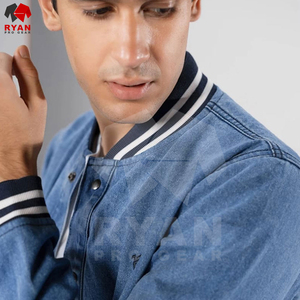 Chaqueta vaquera con servicio OEM, superventas, chaqueta vaquera de alta calidad, chaqueta vaquera informal de calle para hombre, logotipo personalizado - Product Image 5