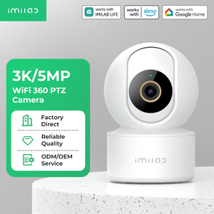 Caméra de sécurité intelligente IMILAB SC330 3K 5MP WiFi 6, caméra intérieure PTZ 360°, détection humaine par IA, vision nocturne couleur, audio bidirectionnel - Product Image 1