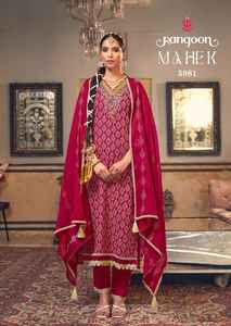 Conjunto de pantalones Kurta de algodón puro con diseño tradicional 2025 para mujer, conjunto Dupatta estampado Fancy Work Shiffli Lace Full Cotton Inner Mal Indian - Product Image 2