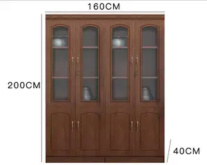 Muebles DE OFICINA DE MADERA superventas de lujo moderno, tableros de partículas, archivos de altura completa, almacenamiento de documentos, gabinete de llenado de oficina