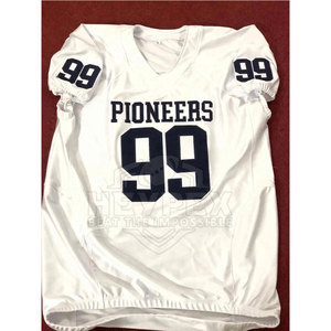 Venta al por mayor 100% poliéster fútbol americano Jersey personalizado equipo Jersey con mangas cortas transpirables - Product Image 5