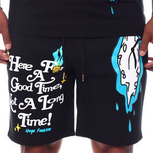 Camiseta de algodón 100% para hombre, conjuntos cortos con logotipo gráfico personalizado de talla grande, conjuntos cortos de 2 piezas, conjunto de camisetas para hombre - Product Image 6