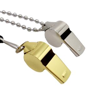 Vente en gros de porte-clés sifflet avec logo gravé au laser sifflet d'urgence promotionnel en métal - Product Image 2