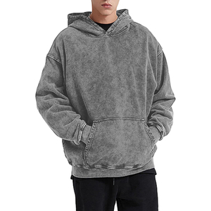 Sudadera con capucha de gran tamaño de 450g para hombre de lujo 100% algodón transpirable de secado rápido para invierno Sudadera con capucha personalizada para parejas - Product Image 6